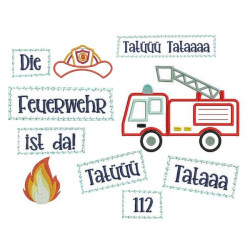 Stickdatei - Feuerwehr Appli